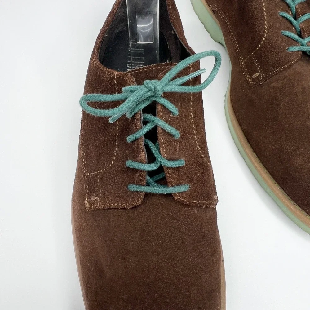 JD FISK Victor Oxfords Suede Lace Up‎ Casual Dress Shoes 10